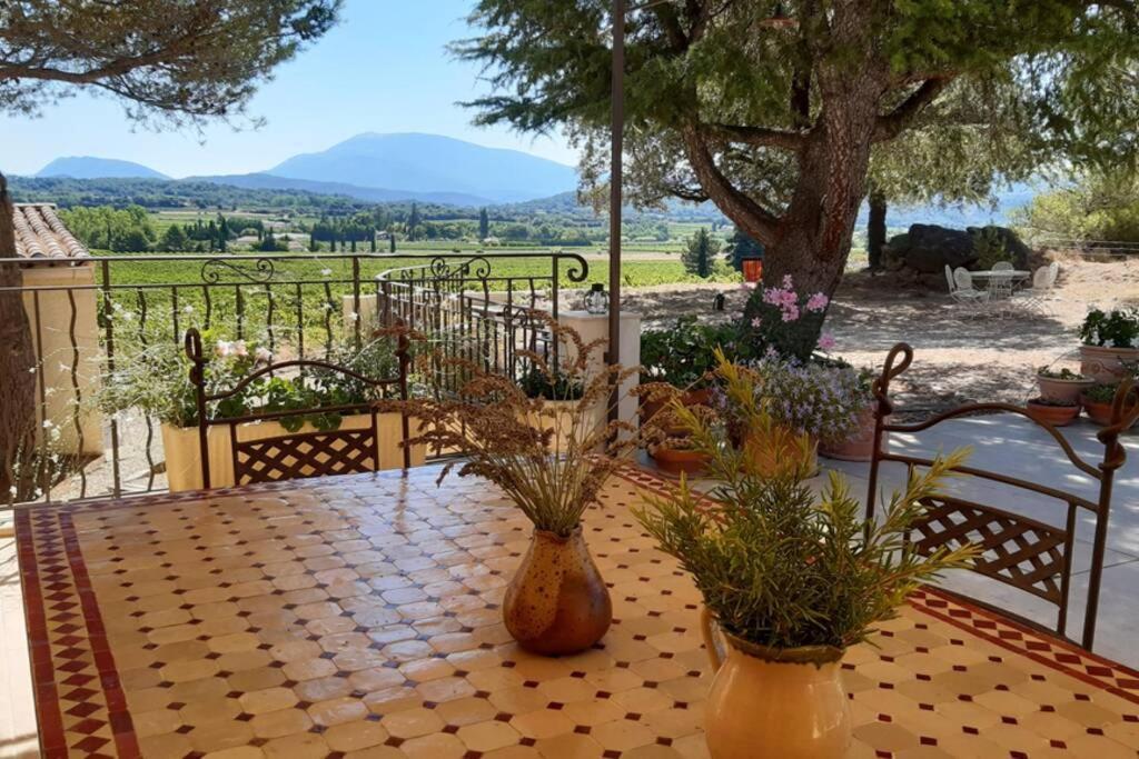 Le Clos Des Pins, Vue Mont Ventoux Roaix Exterior photo